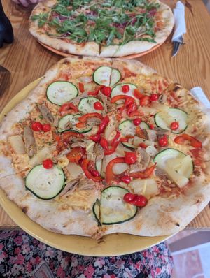 Veggy funky - I don't fear pineapple on pizza! at Sa Cova in Mallorca