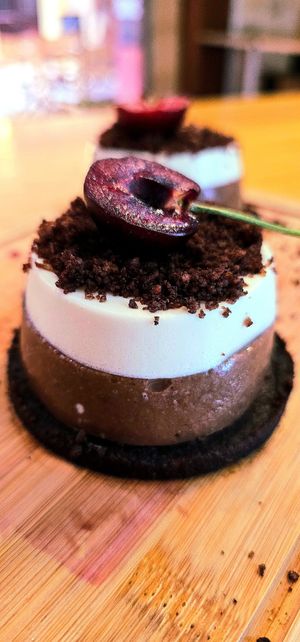 Doble chocolate cheescake vegano/sin gluten  at Sa Cova in Mallorca