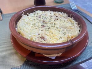 Vegan lasagna  at Sa Cova in Mallorca