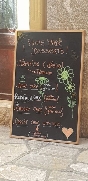 Desserts board at Sa Cova in Mallorca