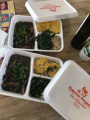 Vegan Feijoda (with mushrooms) at Raposa Vegana in Cuiaba