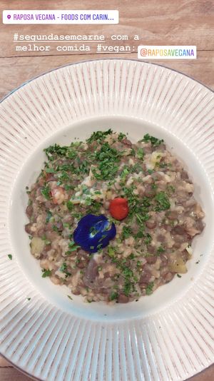 Risoto  at Raposa Vegana in Cuiaba