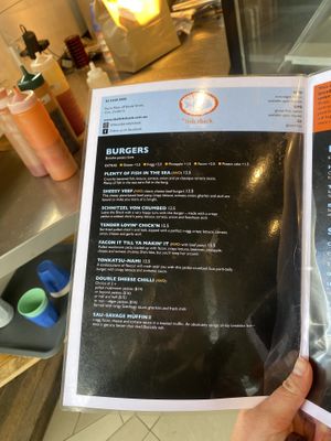Menu😄 at The Fish Shack in Canberra