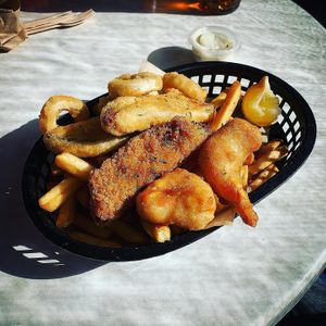 The basket is a must try at The Fish Shack in Canberra