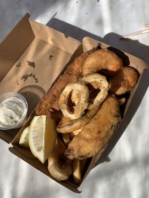 Vegan shack pack at The Fish Shack in Canberra
