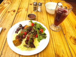 Brochetas a la brasa   at Lupito Cocina Vegana in La Paz