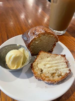 Vegan Lemon loaf at Sibling by Pushkin in Sacramento