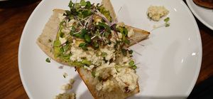 Yummy scrambled tofu and avocado toast.  The bread was excellent at Sibling by Pushkin in Sacramento