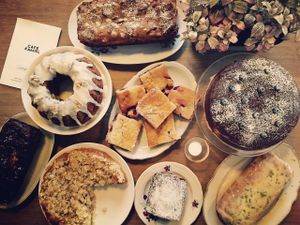 vegan cakes at Cafe Kamiel in Antwerpen