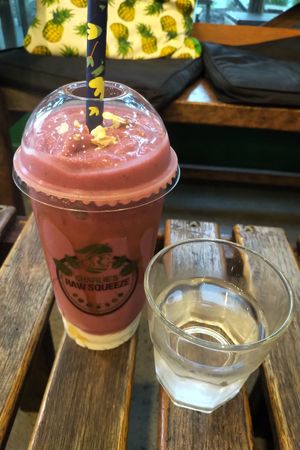 Cotton Candy Smoothie! at MooFree Burgers - North Lakes in Moreton Bay Region