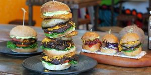 Burgers at MooFree Burgers - North Lakes in Moreton Bay Region