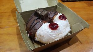 Donut time at MooFree Burgers - North Lakes in Moreton Bay Region