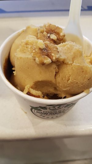 Salted Caramel nice cream at MooFree Burgers - North Lakes in Moreton Bay Region