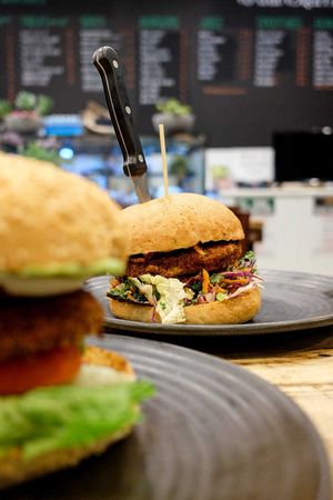 Burger at MooFree Burgers - North Lakes in Moreton Bay Region