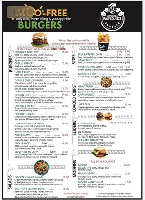 New menu at MooFree Burgers - North Lakes in Moreton Bay Region