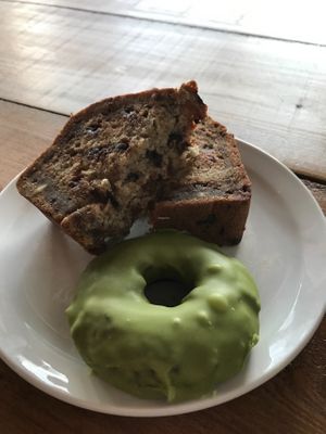 banana bread and baked doughnut  at Provisions Coffee & Kitchen in Wesley Chapel