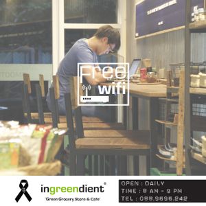 Free Wifi at Ingreendient in Bangkok