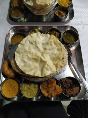 11,50€ (just ask them to make it vegan) at Saravanaa Bhavan in Paris