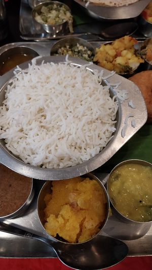 South Indian Thali (Sappadu) at Saravanaa Bhavan in Paris