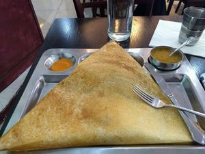 Masala Paper Dosa at Saravanaa Bhavan in Paris