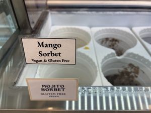 Sorbet options  at Angela's Ice Cream - Petaluma Blvd in Petaluma