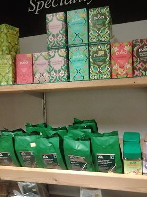 Specialty teas and coffee at The Grocery in Newcastle Upon Tyne