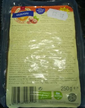 Hazelnut tofu at The Grocery in Newcastle Upon Tyne