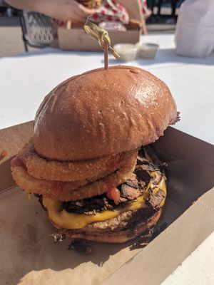 Western burger 🍔 at Word of Mouth - Food Truck in Los Angeles