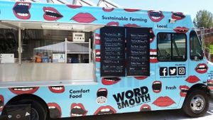 at the Have a Heart spring event at Word of Mouth - Food Truck in Los Angeles
