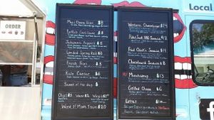 menu at Word of Mouth - Food Truck in Los Angeles