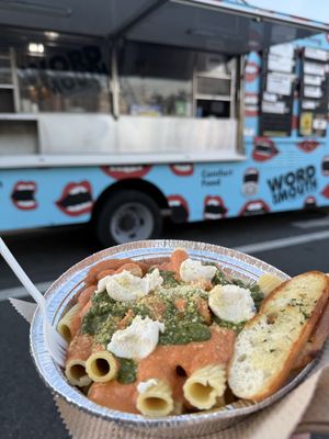 Vodka Vegan Cheeze Pasta ($20)  at Word of Mouth - Food Truck in Los Angeles
