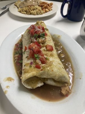 Jackfruit burrito! This was good but not my favorite vegan item I’ve had here. Could be because I wasn’t expecting taking the spice kick well on this particular day 🤣  at Lazy Day Cafe in Salt Lake City