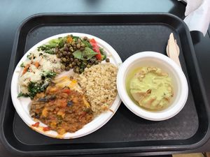 Hot combo + Thai soy pie at Vege Rama - Westfield Carindale  in Carindale