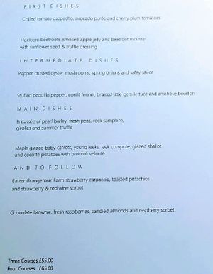  at The Peat Inn Restaurant in Falkland