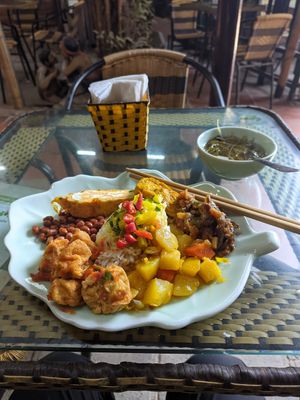 Buffet, 50 000 VND / 1.90 EUR at An Lac Chay - Tay Ho District in Hanoi