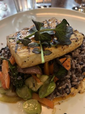 blood orange tofu   at Ott's Good Earth Garden in Mayetta