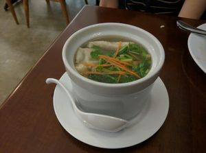 Dumplings with Soup (Ask staff for it)
= Light soup with nice filling vegetable dumplings! at Xiang Yun Vegetarian in Tanjung Tokong