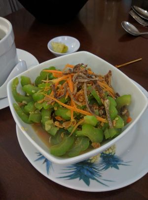 S8: Stir Fry Bitter Gourd - RM9.90
= Very nice with a nice kick of spice. The bean flavour is good, with nice salty crunch that resembles salted fish. Loved it, and I am quite picky with how bitter gourd is prepared. at Xiang Yun Vegetarian in Tanjung Tokong