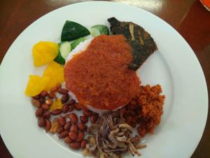 nasi lemak at Xiang Yun Vegetarian in Tanjung Tokong