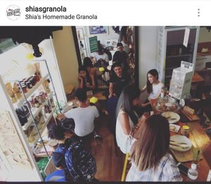 Inside the shop (Photo from: Shia's Instagram) at Shia's Homemade Granola in Penang