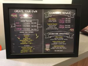 menu at Cabana in Kuala Lumpur