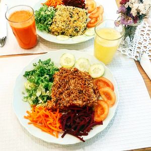 Tofu in the oven (I guess) at Kibom in Setubal