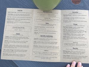 menu at Living on the Veg in Beach Haven