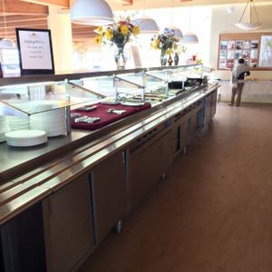dining buffet at Art of Living Retreat Center in Boone