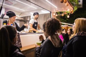 Actionnn at The Veggie Burger Club Food Truck in Buenos Aires