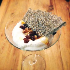 dessert  at Quinoa Arago Vegetaria in Barcelona