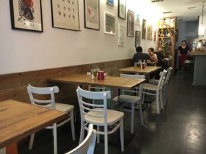 Inside  at Quinoa Arago Vegetaria in Barcelona