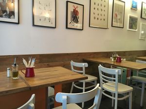 Inside  at Quinoa Arago Vegetaria in Barcelona