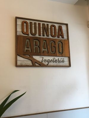 Inside at Quinoa Arago Vegetaria in Barcelona