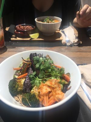 Bimbibap at Quinoa Arago Vegetaria in Barcelona